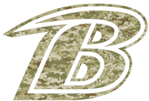 Baltimore Ravens Camo Salute to Service Camouflage B Logo Premium Vinyl Decal PICK SIZE Baltimore Ravens Camo Salute to Service Camouflage B Logo Premium Vinyl Decal PICK SIZE