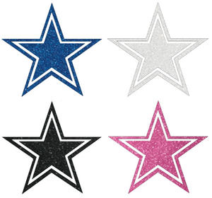 Dallas Cowboys METALLIC SPARKLE Team Logo Premium Vinyl Decal PICK COLOR & SIZE