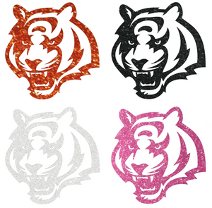 Cincinnati Bengals METALLIC SPARKLE Alternate Logo Premium Vinyl Decal PICK COLOR & SIZE Cincinnati Bengals METALLIC SPARKLE Alternate Logo Premium Vinyl Decal PICK COLOR & SIZE