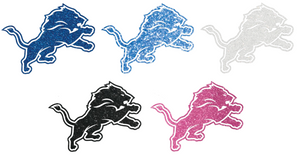 Detroit Lions METALLIC SPARKLE Team Logo Premium Vinyl Decal PICK COLOR & SIZE Detroit Lions METALLIC SPARKLE Team Logo Premium Vinyl Decal PICK COLOR & SIZE
