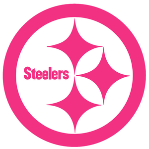Pittsburgh Steelers Hot Pink Team Logo Premium Vinyl Decal PICK SIZE Pittsburgh Steelers Hot Pink Team Logo Premium Vinyl Decal PICK SIZE