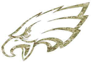 Philadelphia Eagles Camo Salute to Service Camouflage Team Logo Premium Vinyl Decal PICK SIZE