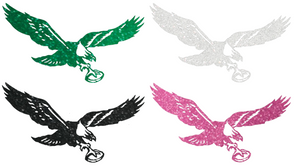 Philadelphia Eagles METALLIC SPARKLE Retro Logo Premium Vinyl Decal PICK COLOR & SIZE Philadelphia Eagles METALLIC SPARKLE Retro Logo Premium Vinyl Decal PICK COLOR & SIZE
