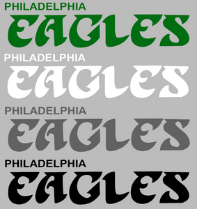 Philadelphia Eagles Retro Team Name Logo 2 Premium Vinyl Decal PICK COLOR & SIZE Philadelphia Eagles Retro Team Name Logo 2 Premium Vinyl Decal PICK COLOR & SIZE