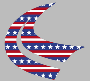 Houston Texans Stars & Stripes USA Flag Horns Logo Premium Vinyl Decal PICK SIZE Houston Texans Stars & Stripes USA Flag Horns Logo Premium Vinyl Decal PICK SIZE