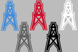 Houston Oilers Retro Logo Premium Vinyl Decal PICK COLOR & SIZE Houston Oilers Retro Logo Premium Vinyl Decal PICK COLOR & SIZE