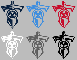 Tennessee Titans Sword Logo Premium Vinyl Decal PICK COLOR & SIZE