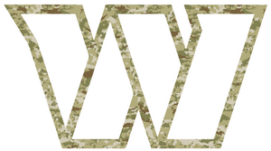 Washington Commanders Camo Salute to Service Camouflage Alternate Logo Premium Vinyl Decal PICK SIZE Washington Commanders Camo Salute to Service Camouflage Alternate Logo Premium Vinyl Decal PICK SIZE