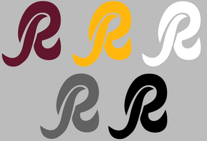 Washington Redskins Retro Throwback R Logo Premium Vinyl Decal PICK COLOR & SIZE Washington Redskins Retro Throwback R Logo Premium Vinyl Decal PICK COLOR & SIZE