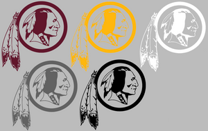 Washington Redskins Retro Throwback Logo Premium Vinyl Decal PICK COLOR & SIZE Washington Redskins Retro Throwback Logo Premium Vinyl Decal PICK COLOR & SIZE
