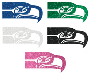 Seattle Seahawks METALLIC SPARKLE Retro Logo Premium Vinyl Decal PICK COLOR & SIZE Seattle Seahawks METALLIC SPARKLE Retro Logo Premium Vinyl Decal PICK COLOR & SIZE