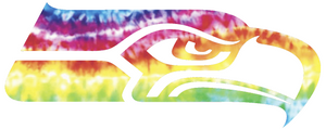 Seattle Seahawks Crucial Catch Cancer Tie Dye Team Logo Premium Vinyl Decal PICK SIZE Seattle Seahawks Crucial Catch Cancer Tie Dye Team Logo Premium Vinyl Decal PICK SIZE