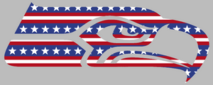 Seattle Seahawks Stars & Stripes USA Flag Team Logo Premium Vinyl Decal PICK SIZE Seattle Seahawks Stars & Stripes USA Flag Team Logo Premium Vinyl Decal PICK SIZE