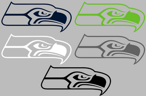 eattle Seahawks Alternate Logo Premium Vinyl Decal PICK COLOR & SIZE