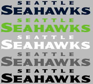 Seattle Seahawks Team Name Logo Premium Vinyl Decal PICK COLOR & SIZE Seattle Seahawks Team Name Logo Premium Vinyl Decal PICK COLOR & SIZE
