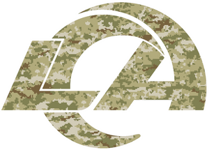 Los Angeles Rams Camo Salute to Service Camouflage Team Logo Premium Vinyl Decal PICK SIZE Los Angeles Rams Camo Salute to Service Camouflage Team Logo Premium Vinyl Decal PICK SIZE