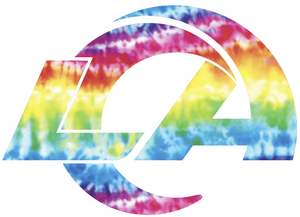 Los Angeles Rams Crucial Catch Cancer Tie Dye Team Logo Premium Vinyl Decal PICK SIZE Los Angeles Rams Crucial Catch Cancer Tie Dye Team Logo Premium Vinyl Decal PICK SIZE