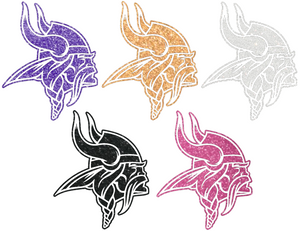 Minnesota Vikings METALLIC SPARKLE Horns Logo Premium Vinyl Decal PICK COLOR & SIZE Minnesota Vikings METALLIC SPARKLE Horns Logo Premium Vinyl Decal PICK COLOR & SIZE