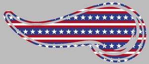 Minnesota Vikings Stars & Stripes USA Flag Horns Logo Premium Vinyl Decal PICK SIZE