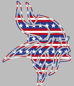 Minnesota Vikings Stars & Stripes USA Flag Team Logo Premium Vinyl Decal PICK SIZE Minnesota Vikings Stars & Stripes USA Flag Team Logo Premium Vinyl Decal PICK SIZE