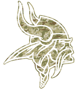 Minnesota Vikings Camo Salute to Service Camouflage Team Logo Premium Vinyl Decal PICK SIZE Minnesota Vikings Camo Salute to Service Camouflage Team Logo Premium Vinyl Decal PICK SIZE