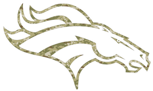 Denver Broncos Camo Salute to Service Camouflage Team Logo Premium Vinyl Decal PICK SIZE Denver Broncos Camo Salute to Service Camouflage Team Logo Premium Vinyl Decal PICK SIZE