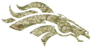Denver Broncos Camo Salute to Service Camouflage Alternate Logo Premium Vinyl Decal PICK SIZE Denver Broncos Camo Salute to Service Camouflage Alternate Logo Premium Vinyl Decal PICK SIZE