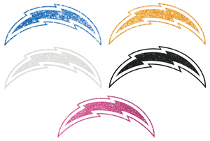 Los Angeles Chargers METALLIC SPARKLE Team Logo Premium Vinyl Decal PICK COLOR & SIZE Los Angeles Chargers METALLIC SPARKLE Team Logo Premium Vinyl Decal PICK COLOR & SIZE