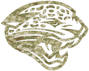 Jacksonville Jaguars Camo Salute to Service Camouflage Retro Throwback Logo Premium Vinyl Decal PICK SIZE Jacksonville Jaguars Camo Salute to Service Camouflage Retro Throwback Logo Premium Vinyl Decal PICK SIZE