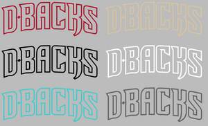 Arizona Diamondbacks Team Name Logo Premium Vinyl Decal PICK COLOR & SIZE Arizona Diamondbacks Team Name Logo Premium Vinyl Decal PICK COLOR & SIZE