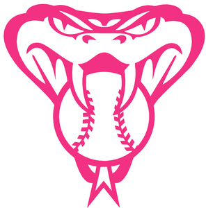Arizona Diamondbacks Hot Pink Snake Head Logo Premium Vinyl Decal PICK SIZE Arizona Diamondbacks Hot Pink Snake Head Logo Premium Vinyl Decal PICK SIZE
