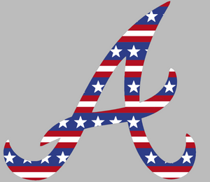 Atlanta Braves Stars & Stripes USA Flag Team Logo 1 Premium Vinyl Decal PICK SIZE Atlanta Braves Stars & Stripes USA Flag Team Logo 1 Premium Vinyl Decal PICK SIZE