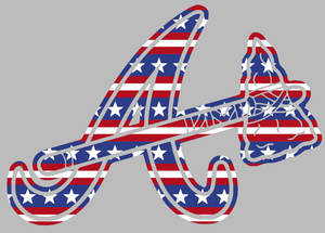 Atlanta Braves Stars & Stripes USA Flag Team Logo 3 Premium Vinyl Decal PICK SIZE Atlanta Braves Stars & Stripes USA Flag Team Logo 3 Premium Vinyl Decal PICK SIZE