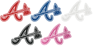 Atlanta Braves METALLIC SPARKLE Team Logo 3 Premium Vinyl Decal PICK COLOR & SIZE Atlanta Braves METALLIC SPARKLE Team Logo 3 Premium Vinyl Decal PICK COLOR & SIZE