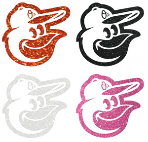 Baltimore Orioles METALLIC SPARKLE Mascot Logo Premium Vinyl Decal PICK COLOR & SIZE Baltimore Orioles METALLIC SPARKLE Mascot Logo Premium Vinyl Decal PICK COLOR & SIZE