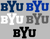 BYU Cougars Alternate Logo 2 Premium Vinyl Decal PICK COLOR & SIZE