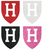 Harvard Crimson METALLIC SPARKLE Team Logo Premium Vinyl Decal PICK COLOR & SIZE