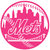 New York Mets Hot Pink Alternate Logo Premium Vinyl Decal PICK SIZE