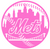 New York Mets Pink Mothers Day Alternate Logo Premium Vinyl Decal PICK SIZE