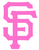 San Francisco Giants Pink Mothers Day Team Logo Premium Vinyl Decal PICK SIZE