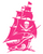 Tampa Bay Buccaneers Hot Pink Pirate Ship Logo Premium Vinyl Decal PICK SIZE