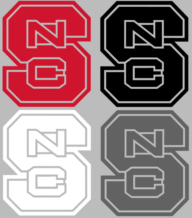 North Carolina State Wolfpack Team Logo Premium Vinyl Decal PICK COLOR & SIZE
