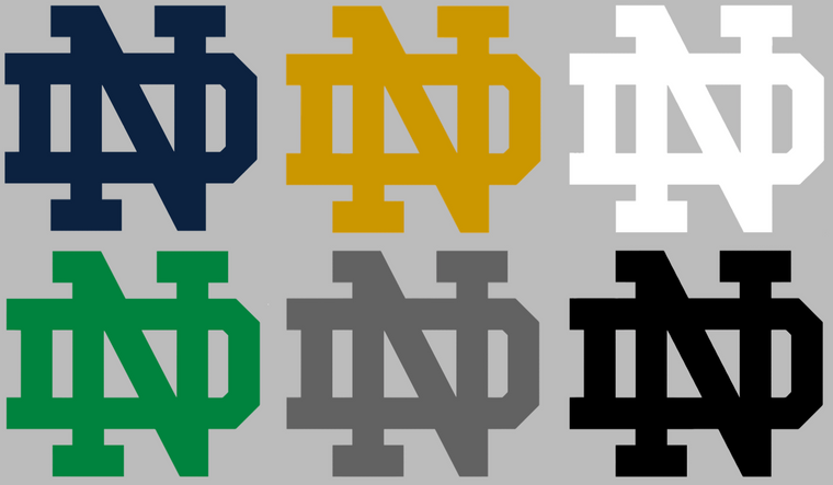 Notre Dame Fighting Irish Team Logo Premium Vinyl Decal PICK COLOR & SIZE