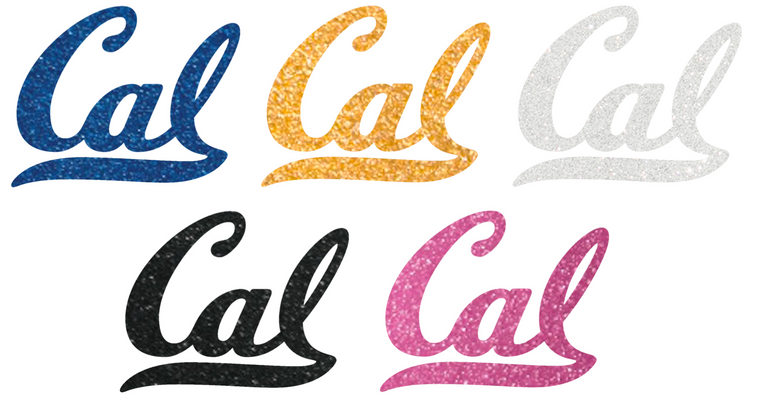 California Cal Golden Bears METALLIC SPARKLE Team Logo Premium Vinyl Decal PICK COLOR & SIZE