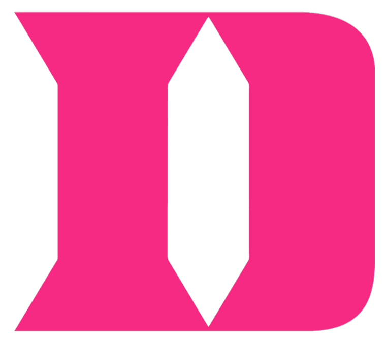 Duke Blue Devils Hot Pink Team Logo Premium Vinyl Decal PICK SIZE