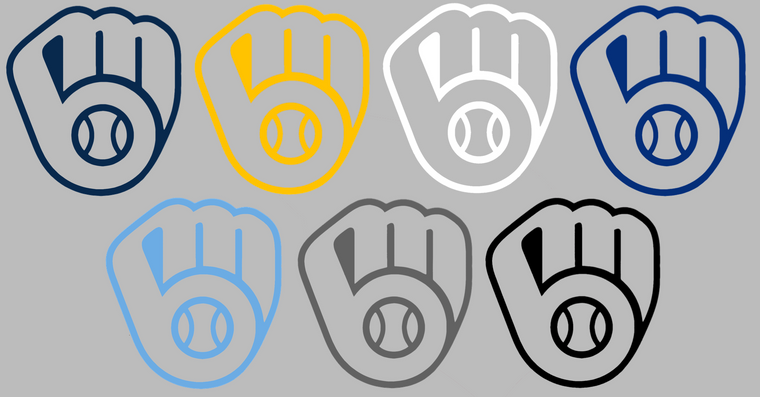 Milwaukee Brewers Team Logo Premium Vinyl Decal PICK COLOR & SIZE