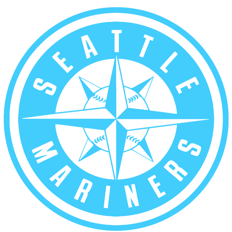 Seattle Mariners Light Blue Fathers Day Alternate Logo Premium Vinyl Decal PICK SIZE