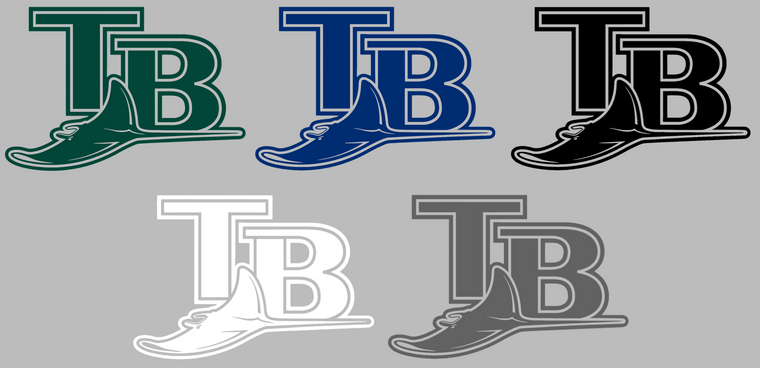 Tampa Bay Rays Retro Throwback 2000s Logo Premium Vinyl Decal PICK COLOR & SIZE