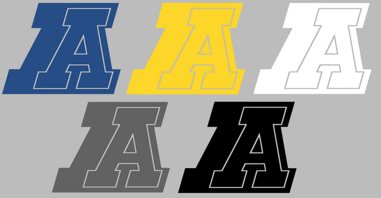 Akron Zips Retro Throwback Logo 4 Premium Vinyl Decal PICK COLOR & SIZE
