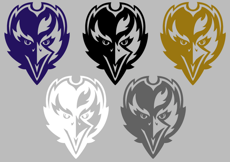 Baltimore Ravens Raven Head Logo Premium Vinyl Decal PICK COLOR & SIZE